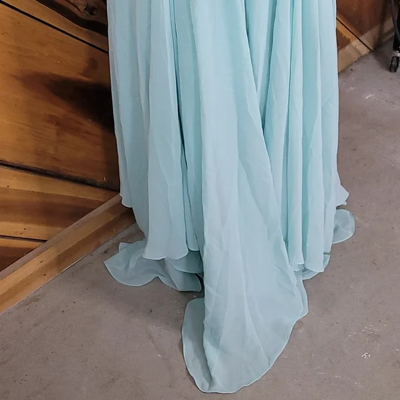 NEW! Allure Prom / Formal Mint Long Dress - Picture 7 of 9